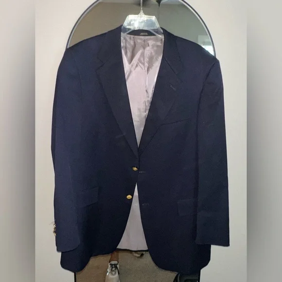 Hart Schaffner Marx Silver Satin Lined Blazer - Picture 2 of 3